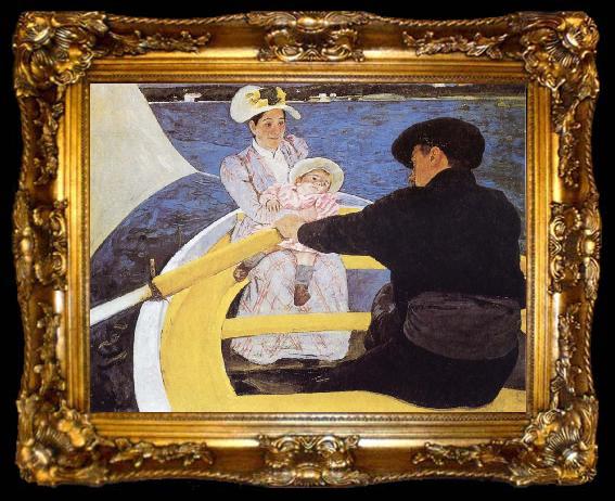 framed  Mary Cassatt The Boating Patty, ta009-2
